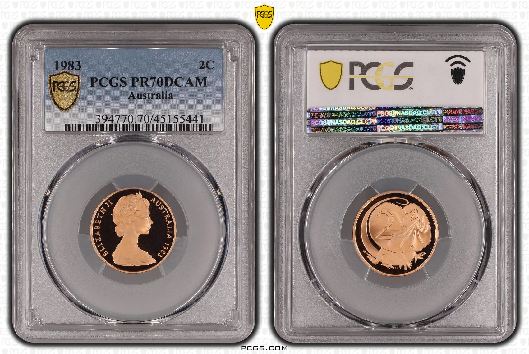 Elizabeth II, Two Cent, 1983, PCGS PR 70DCAM