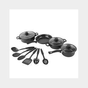 Stainless Steel Cookware 13 Pieces Set -- 51743/6077 SN B1 (S4)