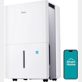 MIDEA 1,500 SQ. FT. ENERGY STAR CERTIFIED DEHUMIDIFIER WITH REUSABLE AIR FILTER 22 PINT 2019 DOE (PREVIOUSLY 30 PINT) - IDEAL FOR