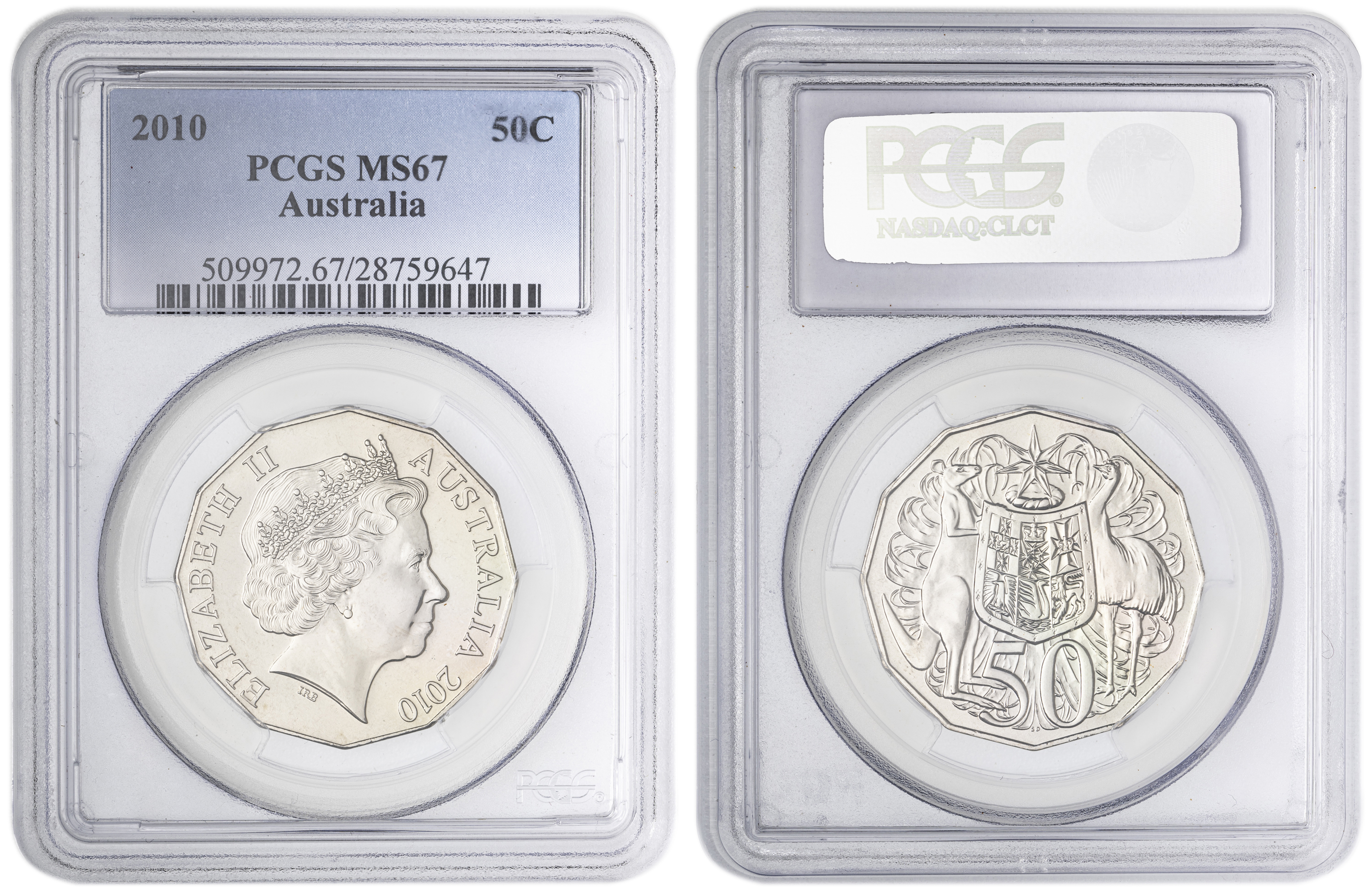 , Fifty Cent, 2010, PCGS MS67