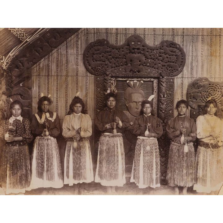 Josiah Martin 'Māori Wahine, Te Rauru Meeting House'