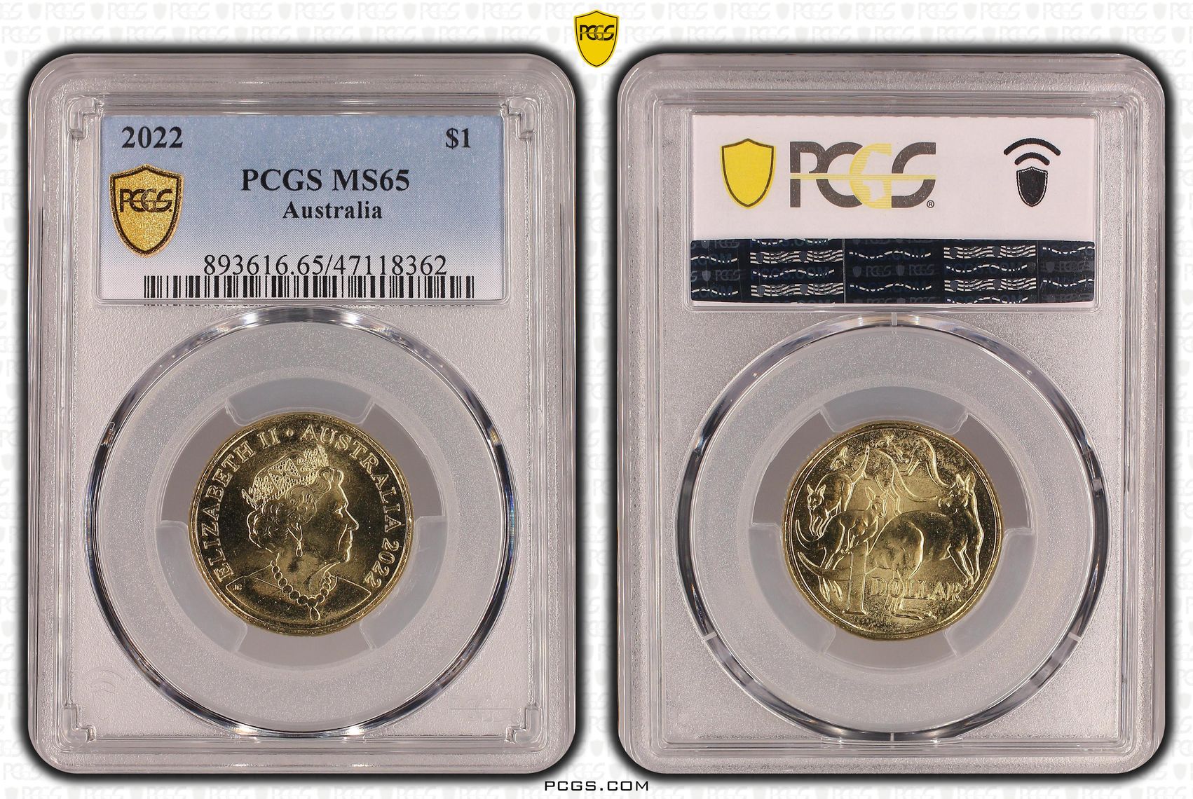 , One Dollar, 2022, PCGS MS65