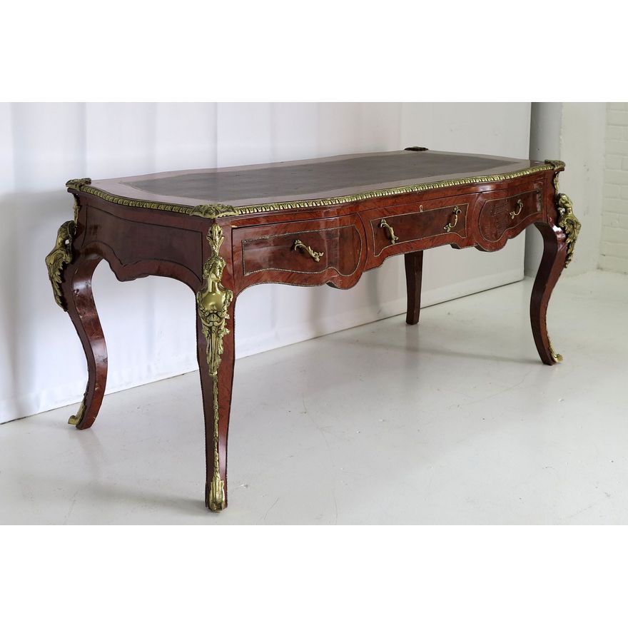 FRENCH BRASS MOUNTED BUREAU PLAT