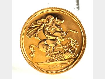2006 ELIZABETH II GOLD HALF SOVEREIGN