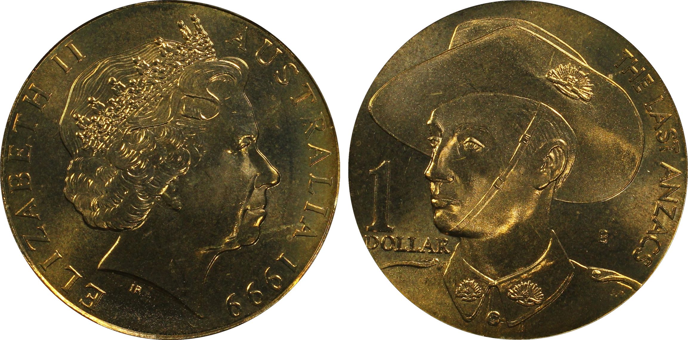 Anzac , One Dollar, 1999-B, PCGS MS66