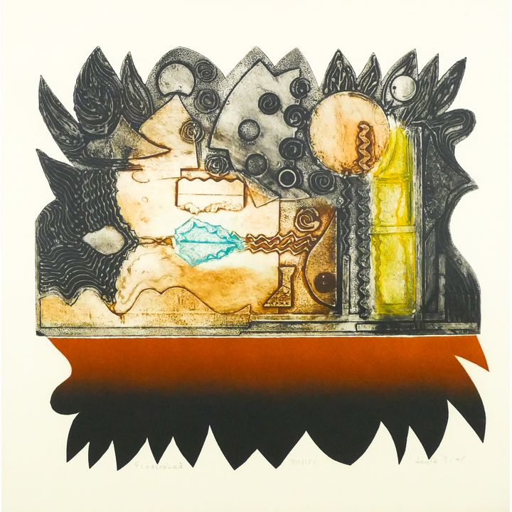 Senta Dial (20th Century Russian) 'Ecosaisse (Scottish)' Print, c.1970's.