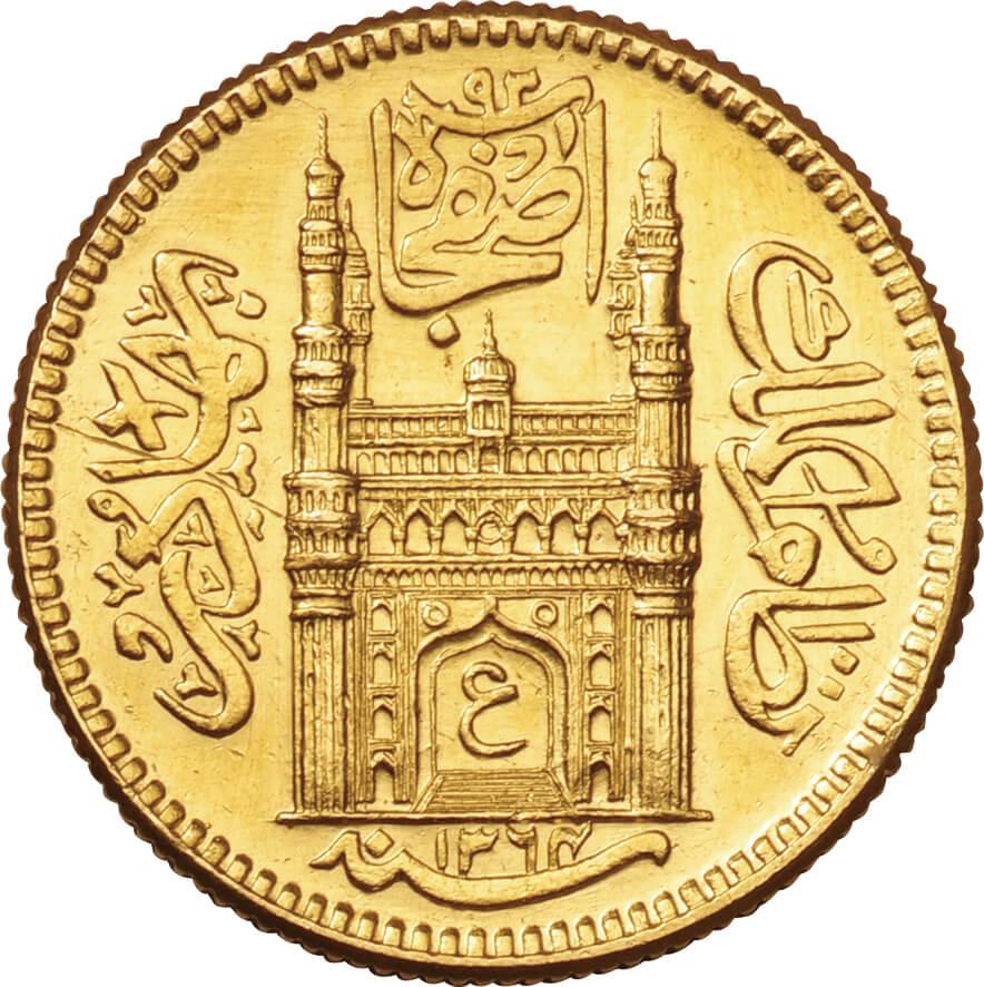 インド-India. 1945. Gold. アシュラフィ(Ashrafi). 未使用. UNC ...