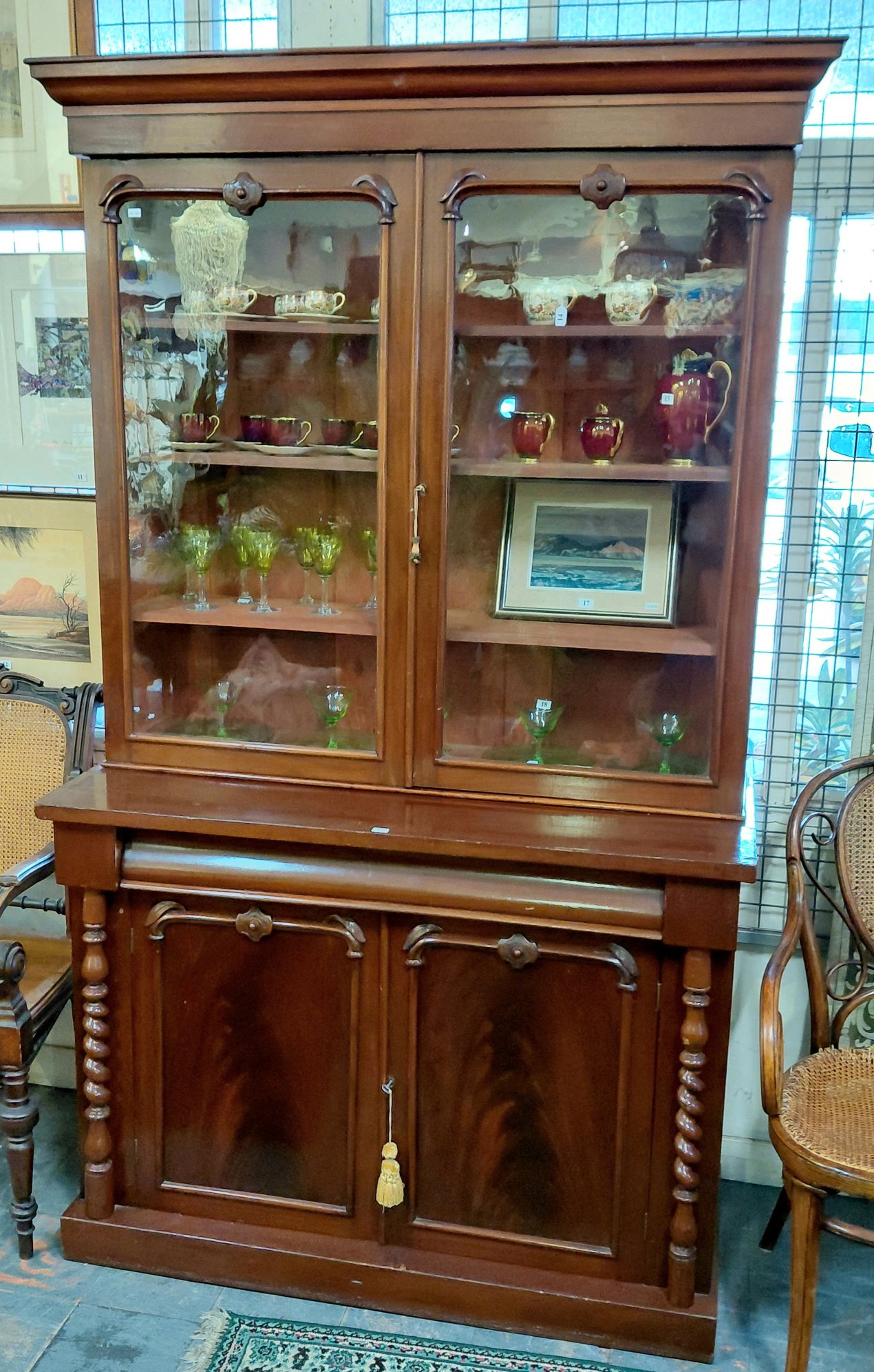 13 · ANTIQUE VICTORIAN BOOKCASE
