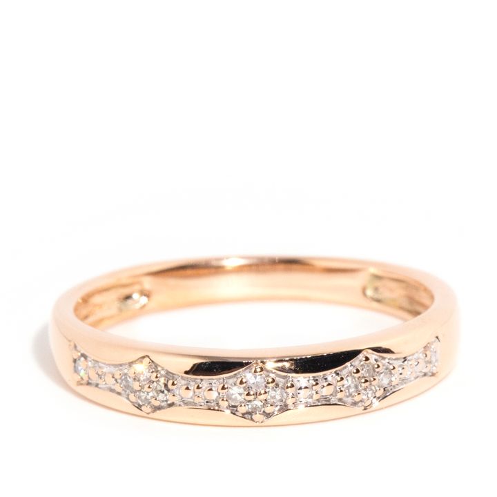 10 Carat Rose Gold Diamond Ring,
