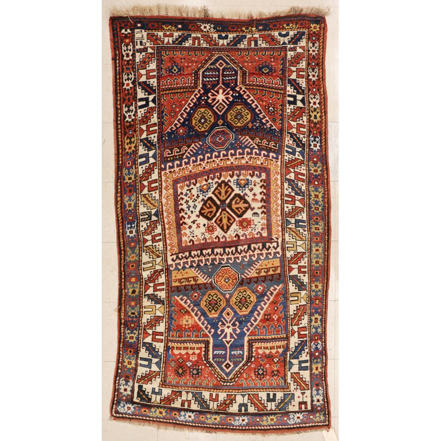 Antique Kasim Ushak Caucasian Oriental Rug