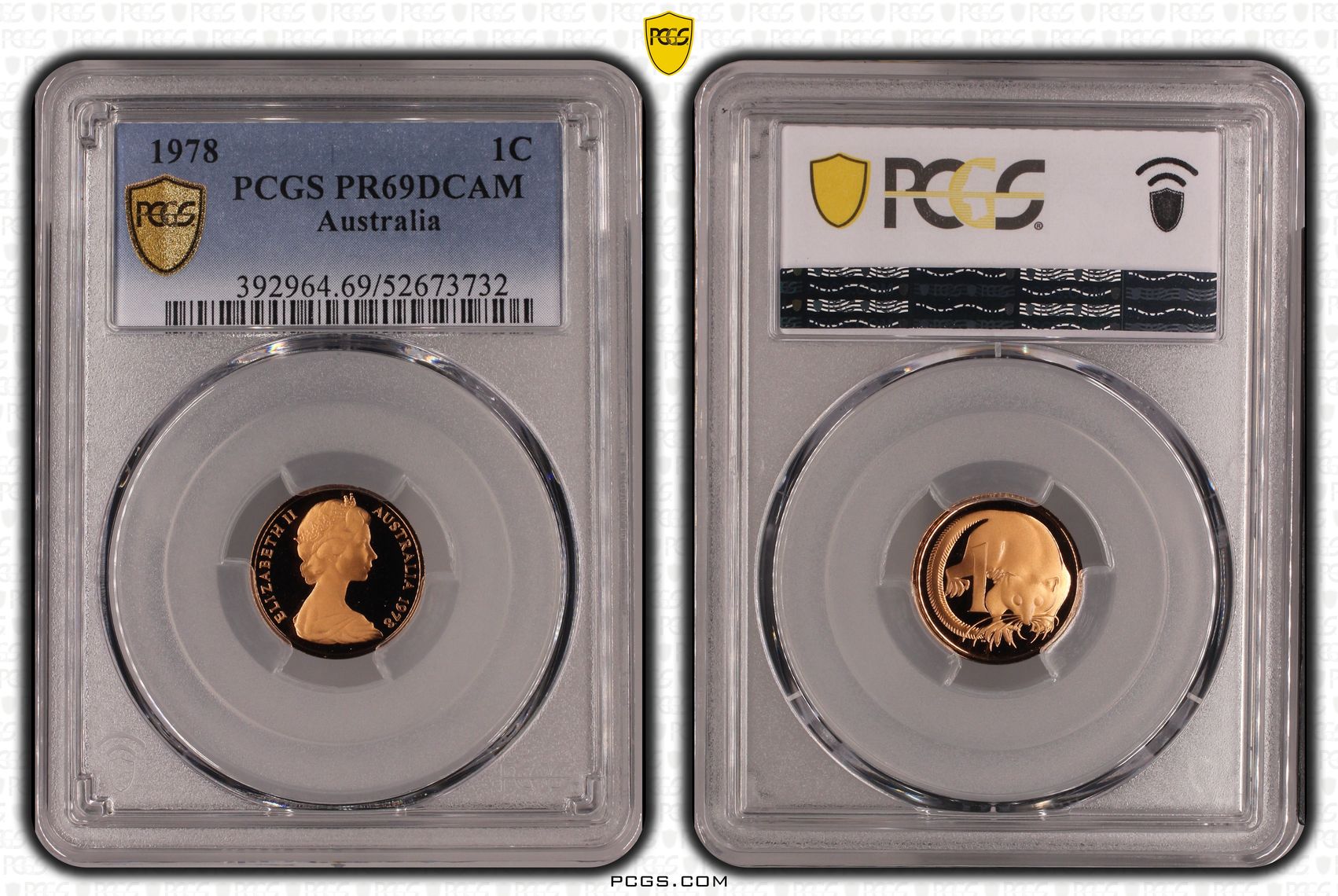 One Cent, 1978, Pcgs Pr69dcam