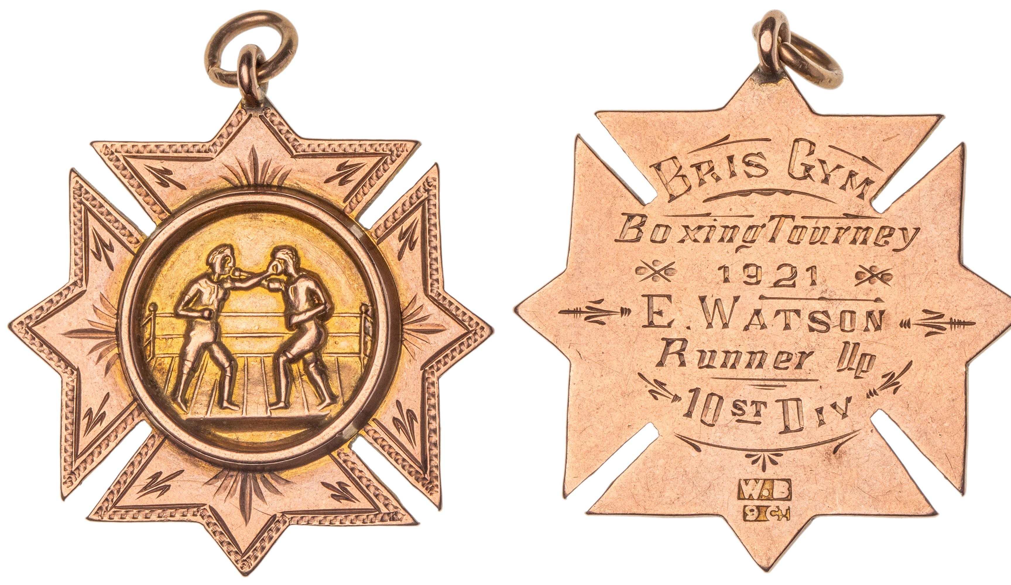 Brisbane, Qld., Boxing Prize Medal, 1921, VGC