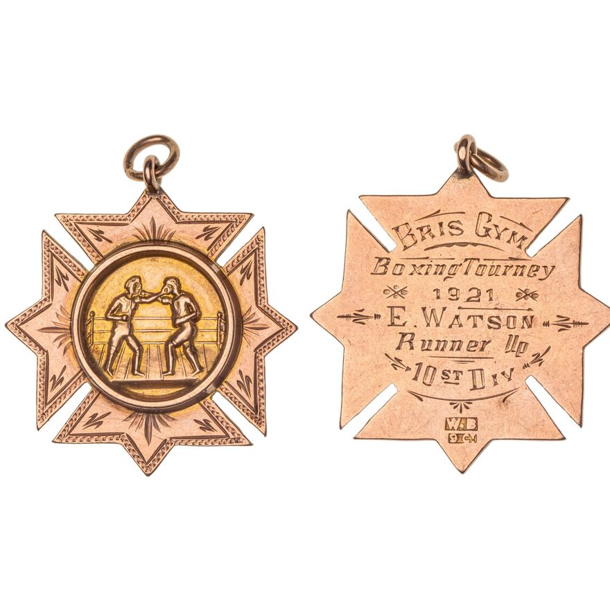 Brisbane, Qld., Boxing Prize Medal, 1921, VGC