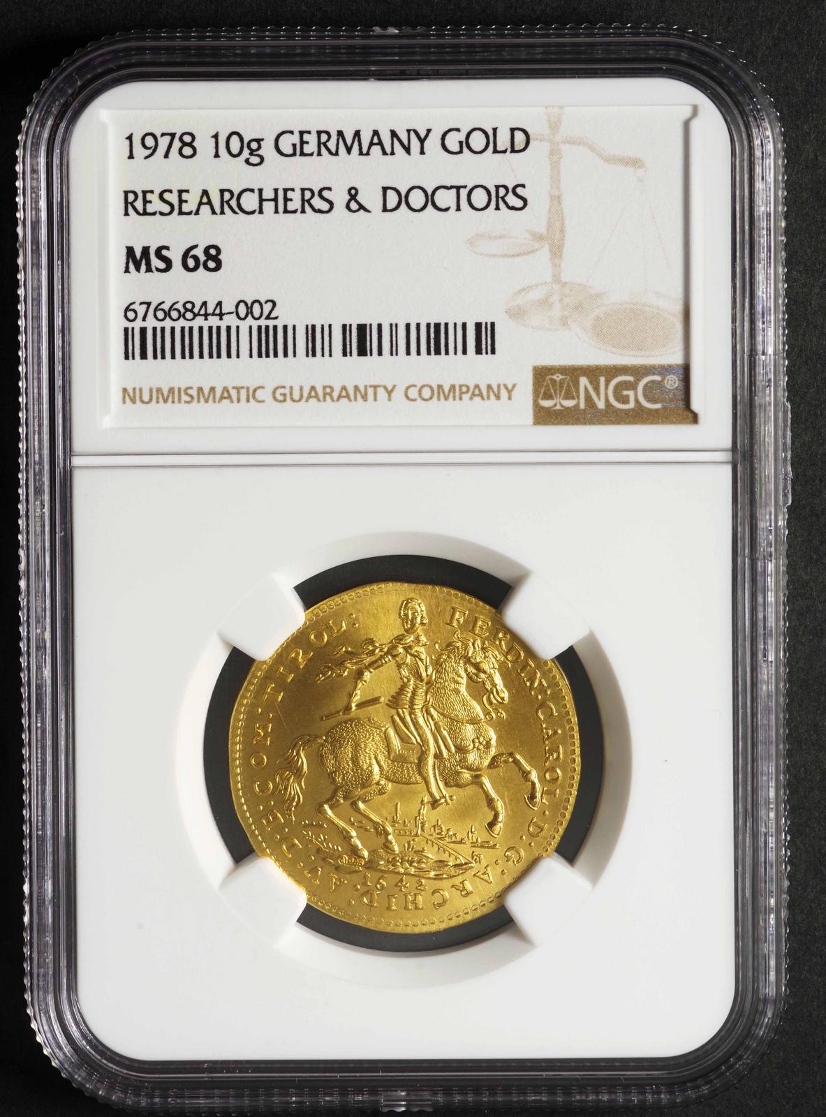 ドイツ-Germany. NGC MS68. 完全未使用. FDC. フェルディナント 