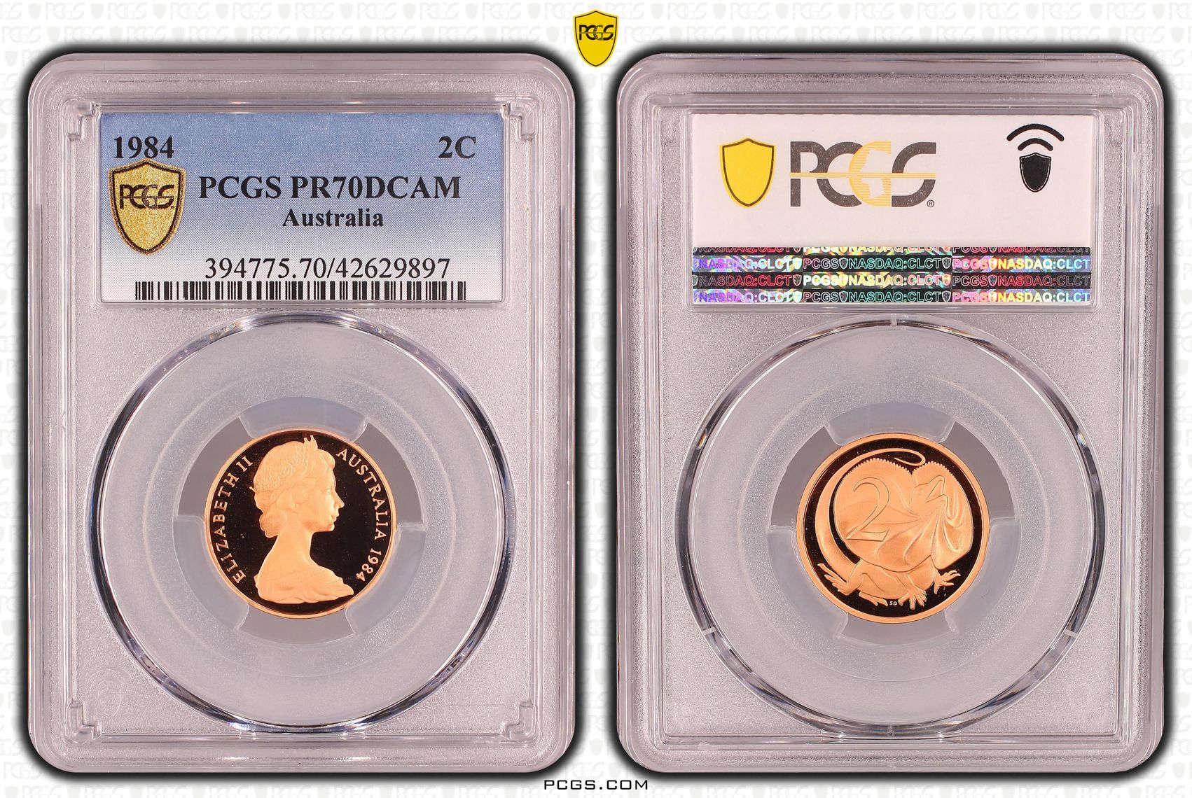 Two Cent, 1984, Pcgs Pr70dcam