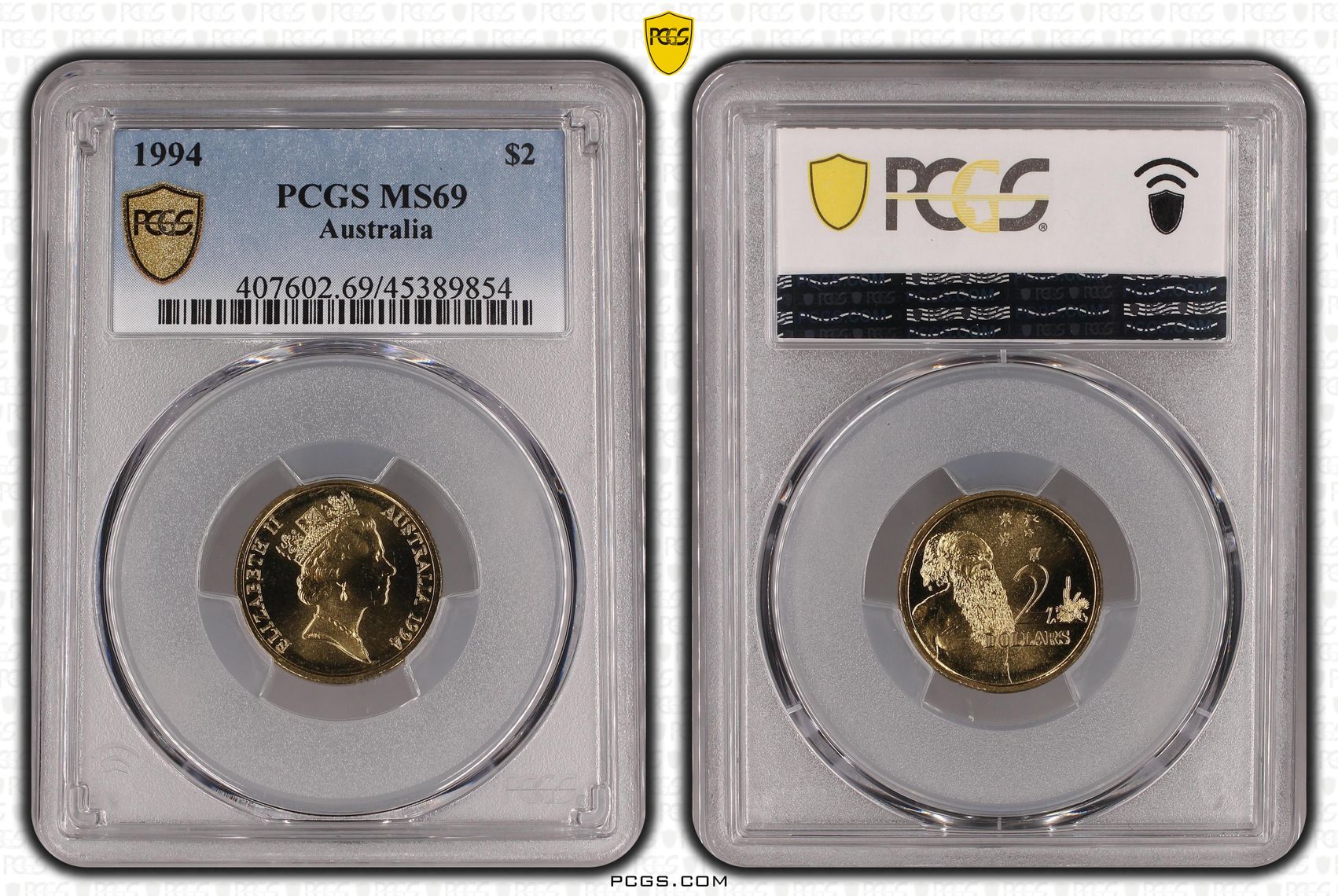 1994 Australia Two Dollar, $2 PCGS - MS69 POP 1/0 -854