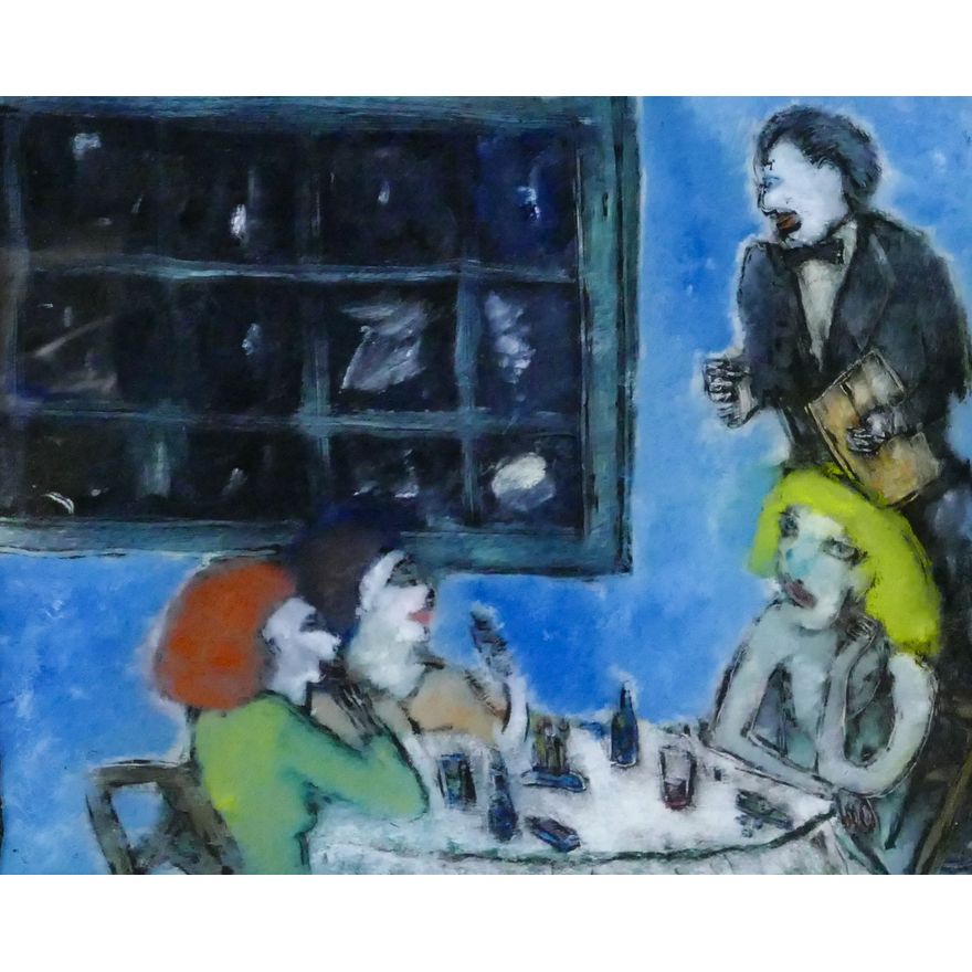 Gregory Grenon ''Girl's Night Out'' 1986 Reverse Oil
