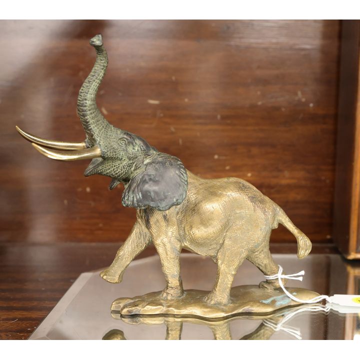 James Killian Spratt Elephant Bronze Sculpture 8''x9'' - Numbered 305 of 1200