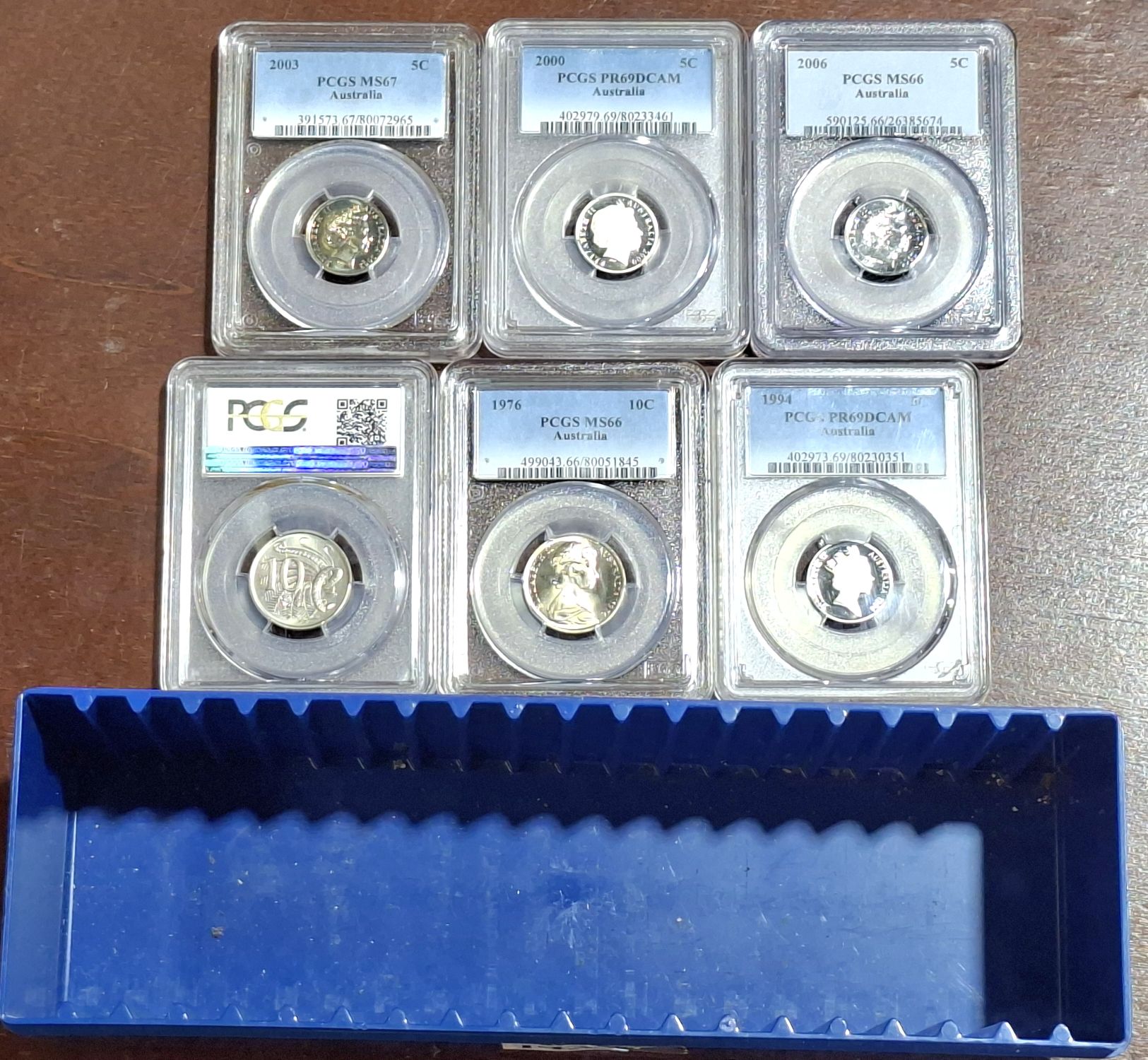 1434 · COLLECTION OF GRADED AUSTRALIAN COINS
