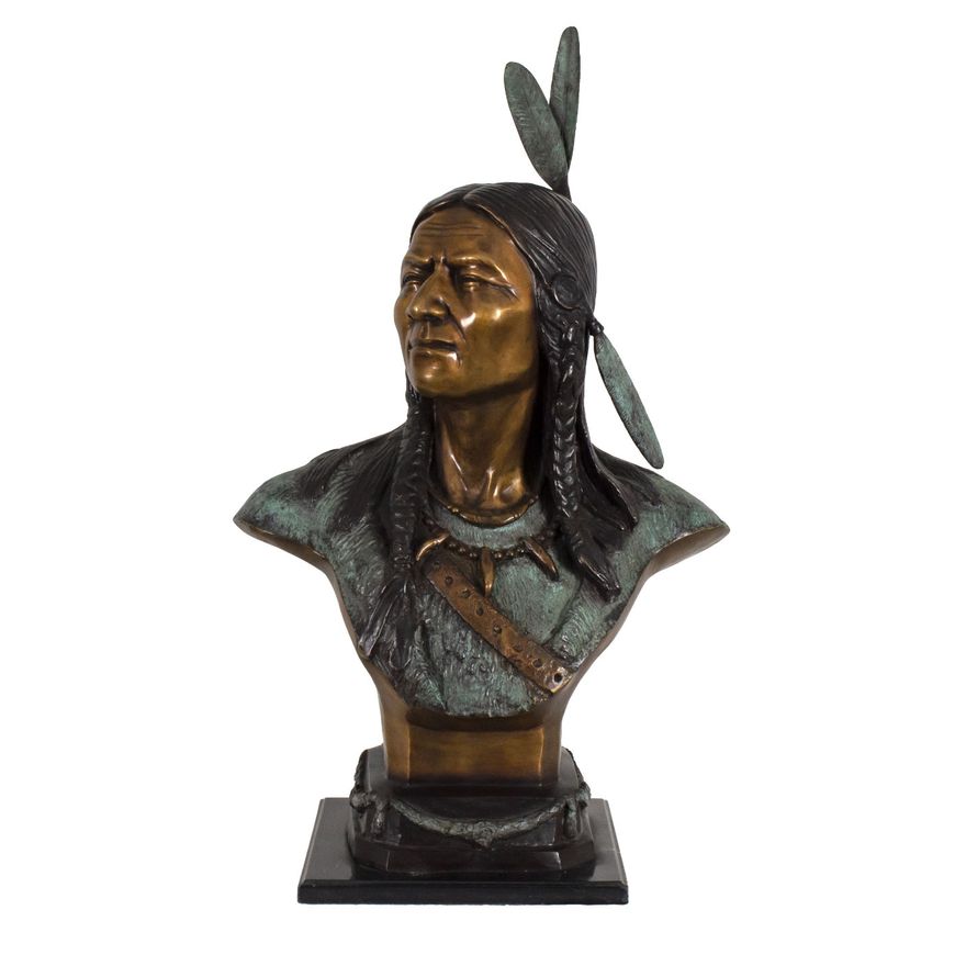 Vilem Zach (1946-) Indian Bust