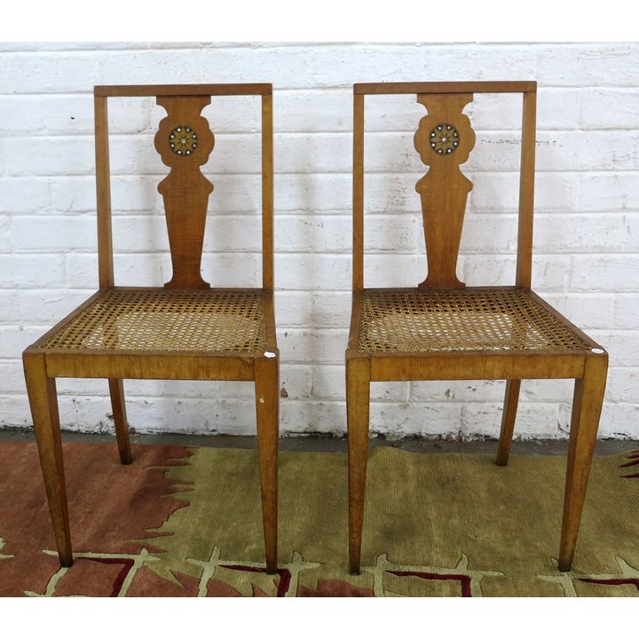 PAIR OF SIDE CHAIRS