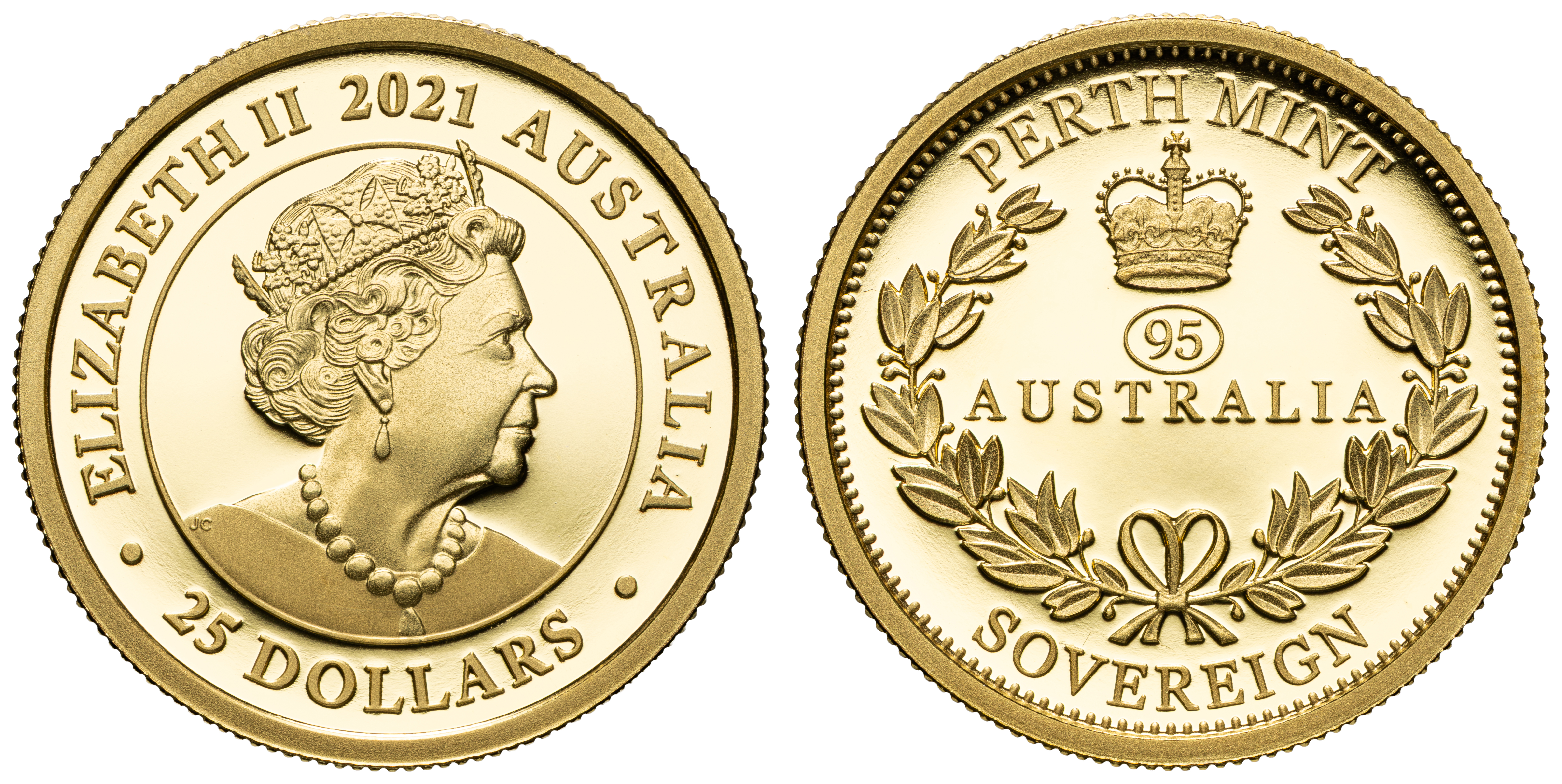 379 · Elizabeth II, Sovereign, Twenty Five Dollars, 2021, FDC