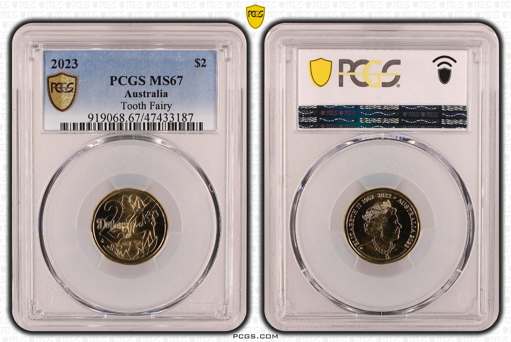 Elizabeth II, Tooth Fairy, Two Dollar, 2023, PCGS MS 67