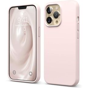 CellTime iPhone 13 Pro Max Shockproof Thickened Design Silicone Case Soft Sand Pink |