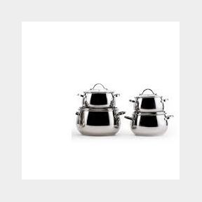 Capri Lifetime Guarantee, 18/10 SS 7PC Mela Pot Set-(4Pots/3Lids) | SJ 51677/1765 B1 (S5)