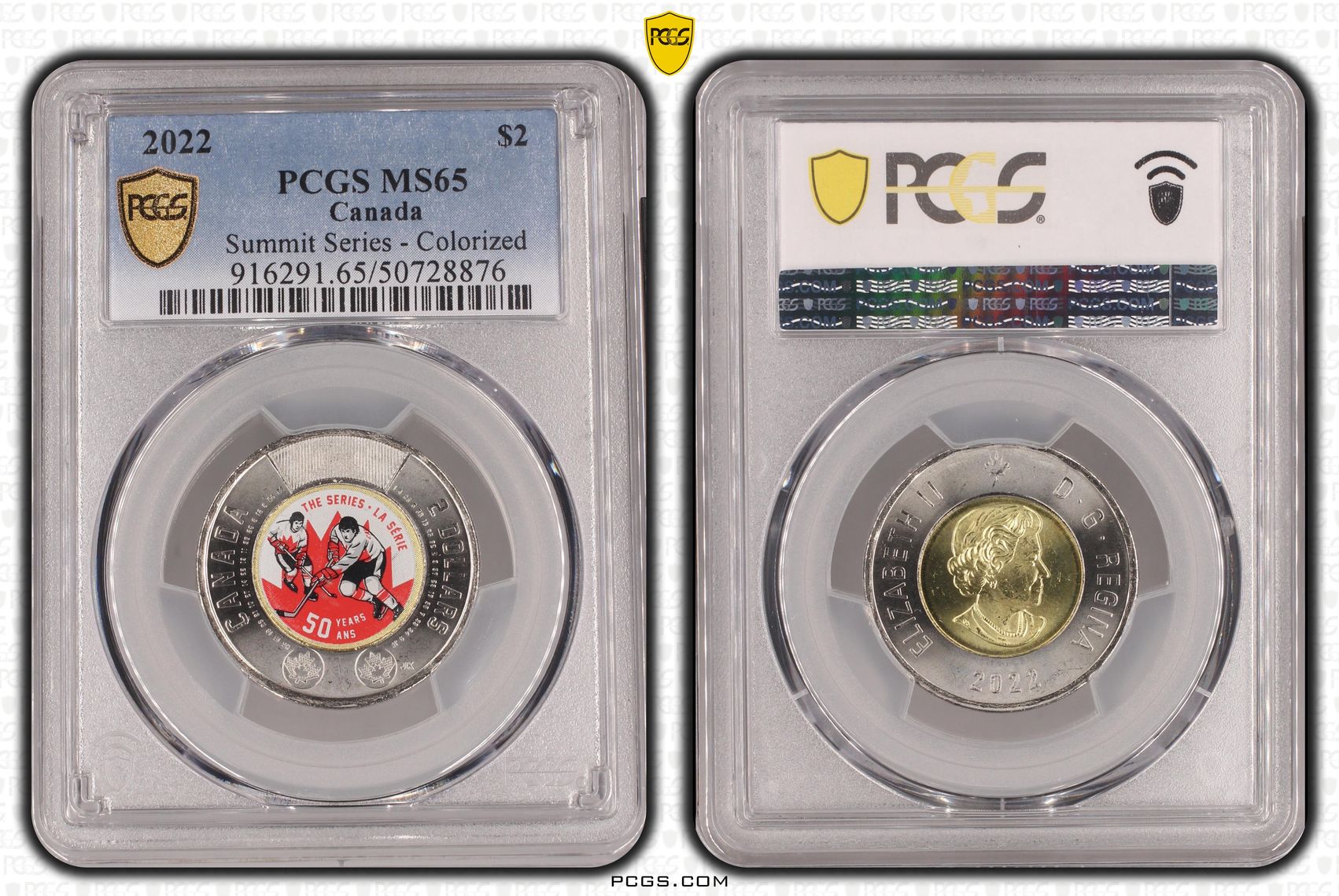Canada, Summit Series - Colorized, Two Dollar, 2022, PCGS MS65