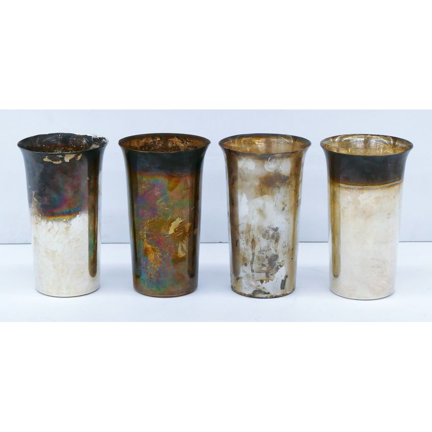 4pc American Sterling Cups 5" 453 Grams TW