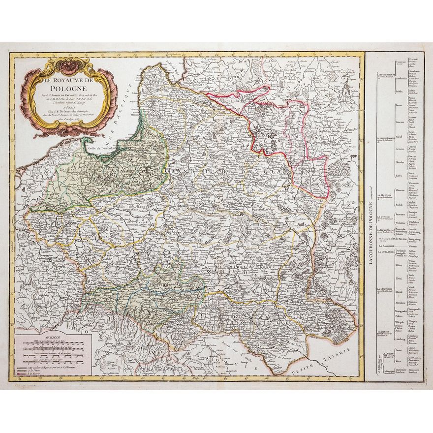 Didier Robert de Vaugondy | Le Royaume de Pologne