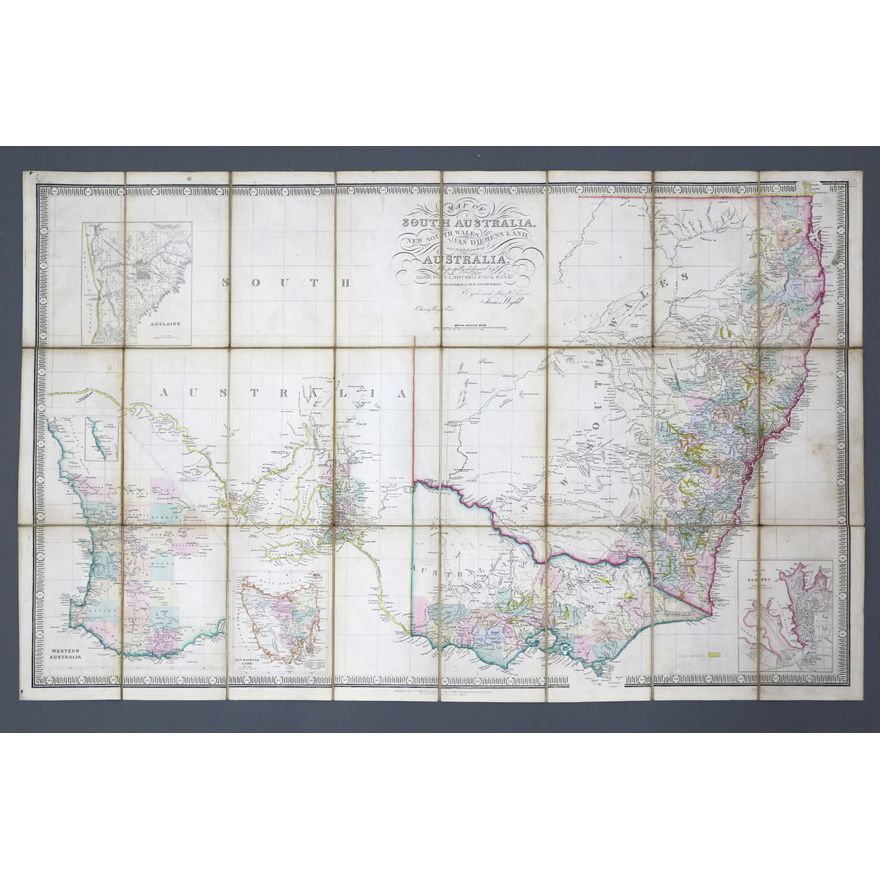 WYLD, JAMES - Map of South Australia, New South Wales, Van Dieman’s Land and Settled Parts of Australia