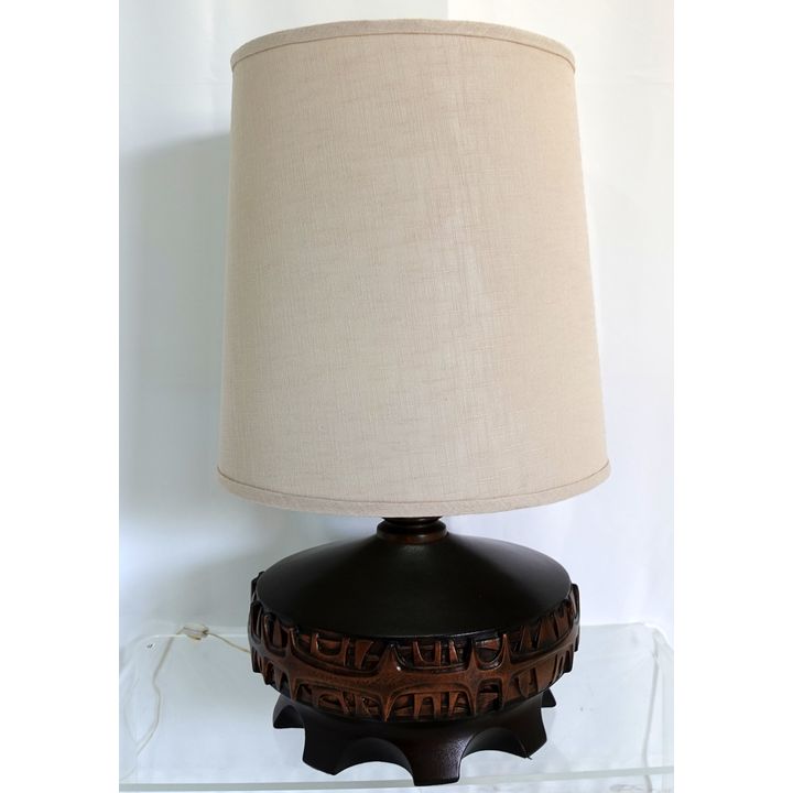 MID CENTURY BRUTALIST TABLE LAMP