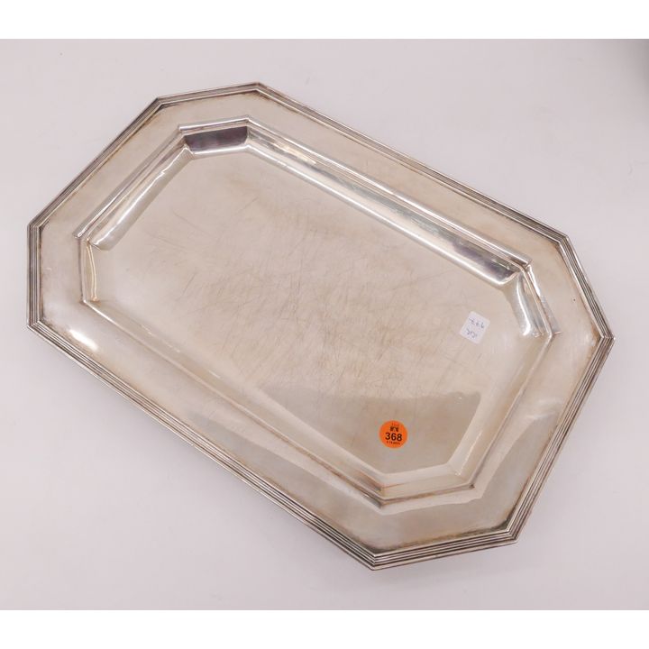 Queen Anne Pattern Sterling Serving Platter- 16''- 977g