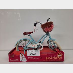 OUR GENERATION ANYWHERE YOU CRUISE BICYCLE- FOR 18 INCH DOLL - BLUE