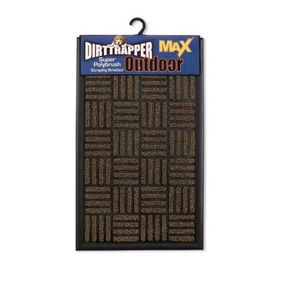 Dirttrapper Outdoor Max Heavy Duty Doormat 75 x 45 Brown | SLIGHTLY DAMAGE