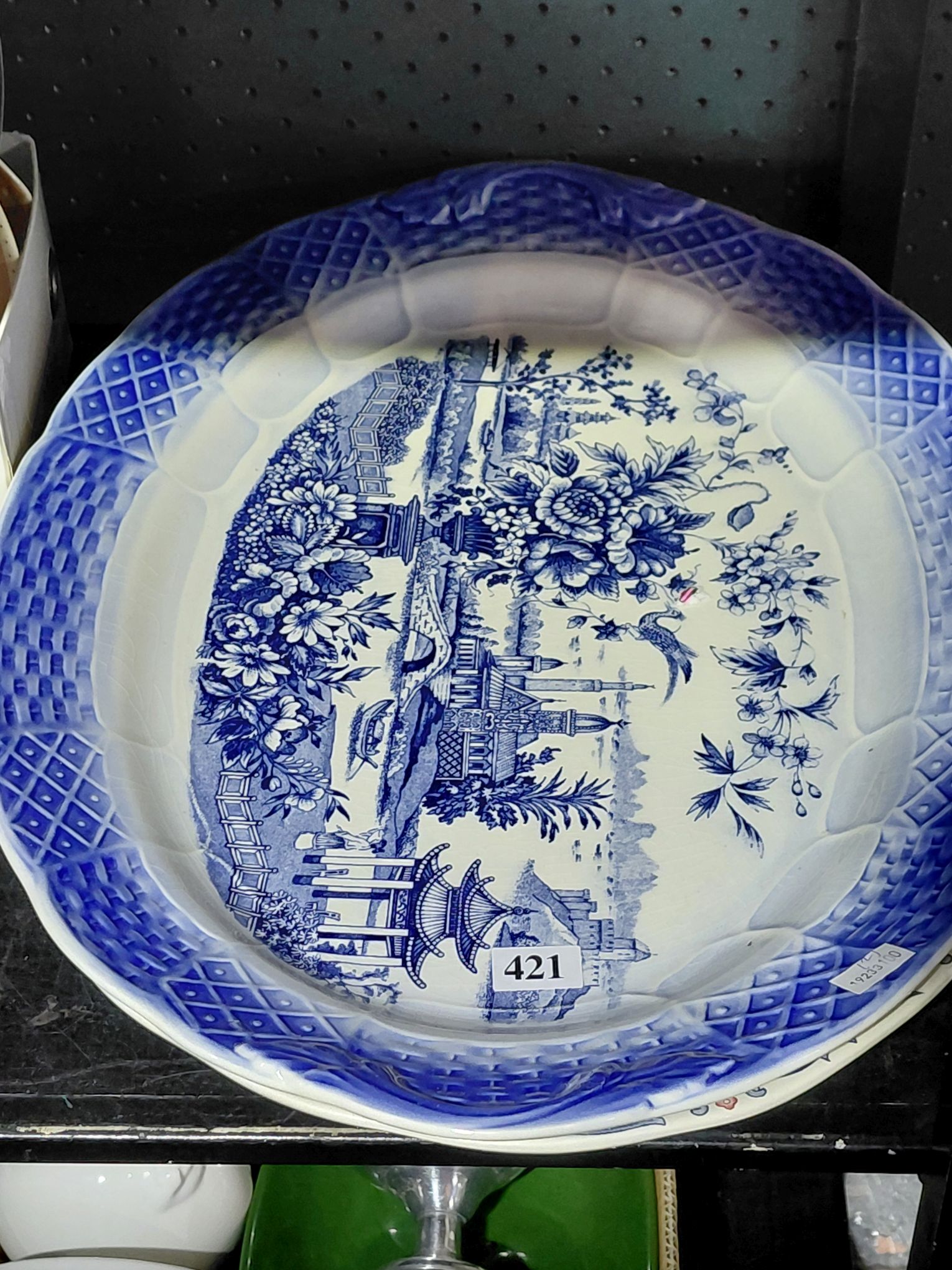 421 · TWO LARGE PLATTERS