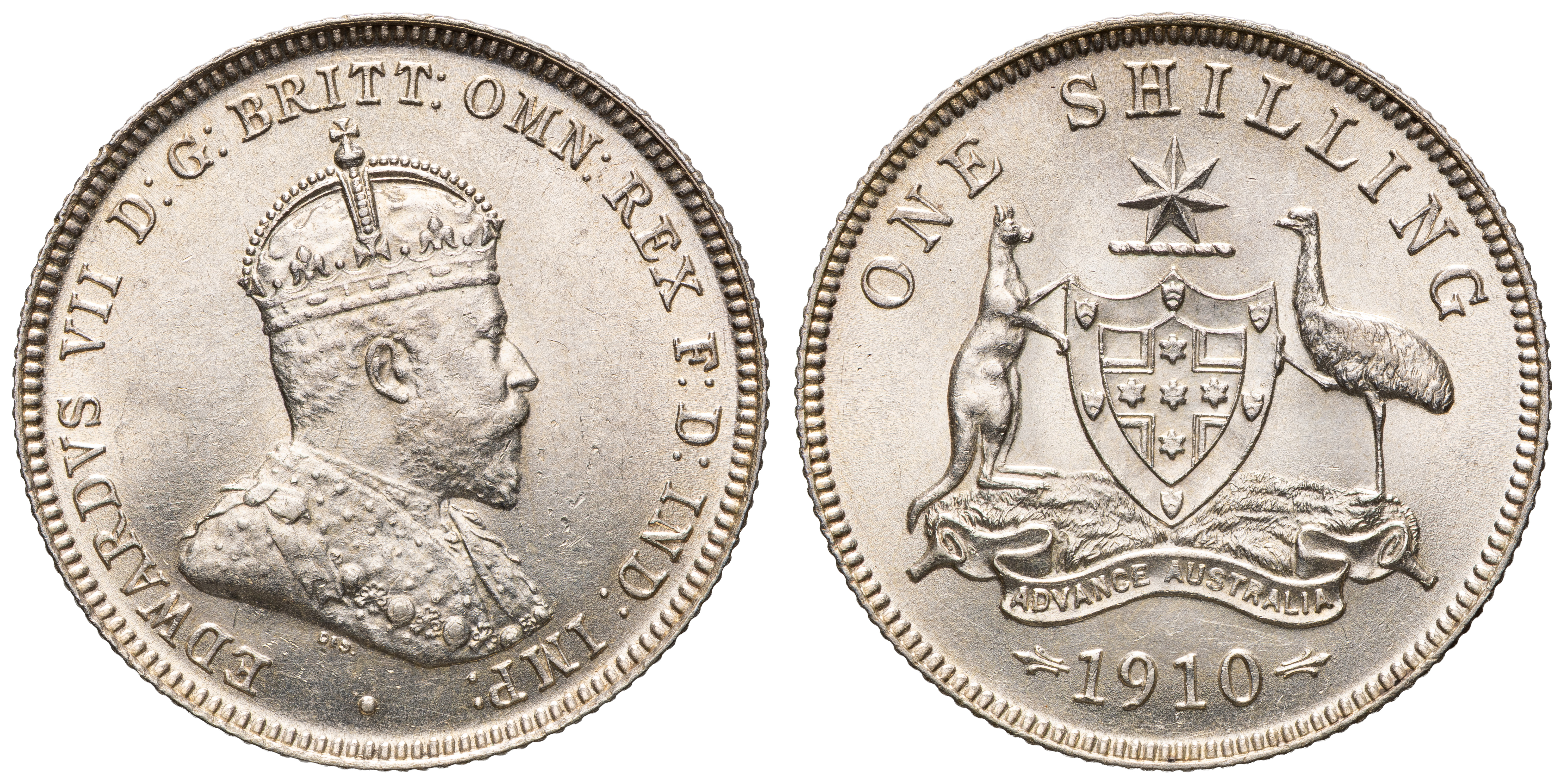 Edward VII, Shilling, 1910, CHU
