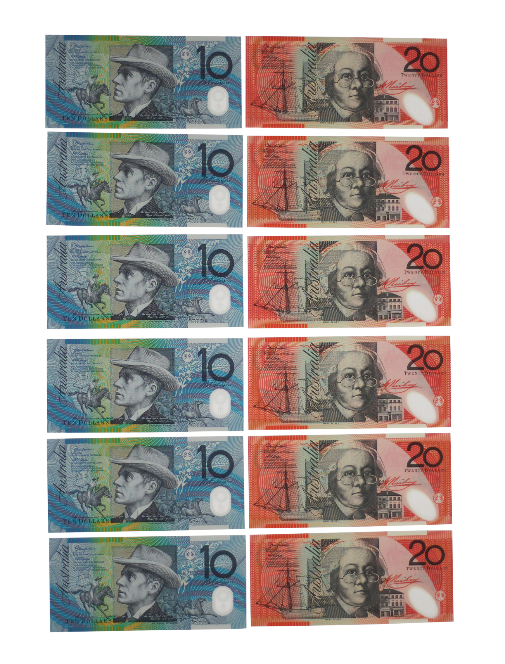 2298. · MacFarlane/Henry, Ten & Twenty Dollars, 2002, UNC