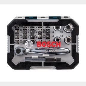 Bosch 26 Piece Screwdriver Bit and Ratchet Set Power Tool Parts Accessories Drill Bit Sets (21968) |