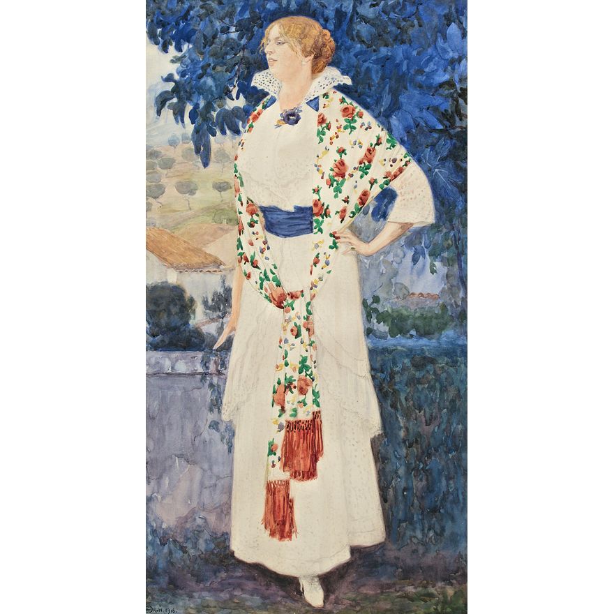 Edward Okuń | Portret żony artysty, 1916