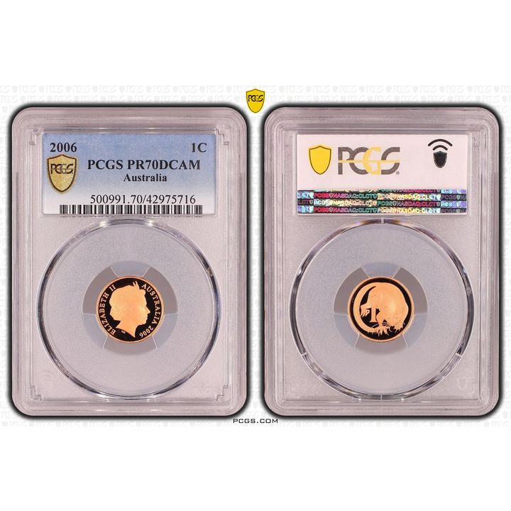 Elizabeth II, One Cent, PR70DCAM , 2006 PCGS POP - 7/0