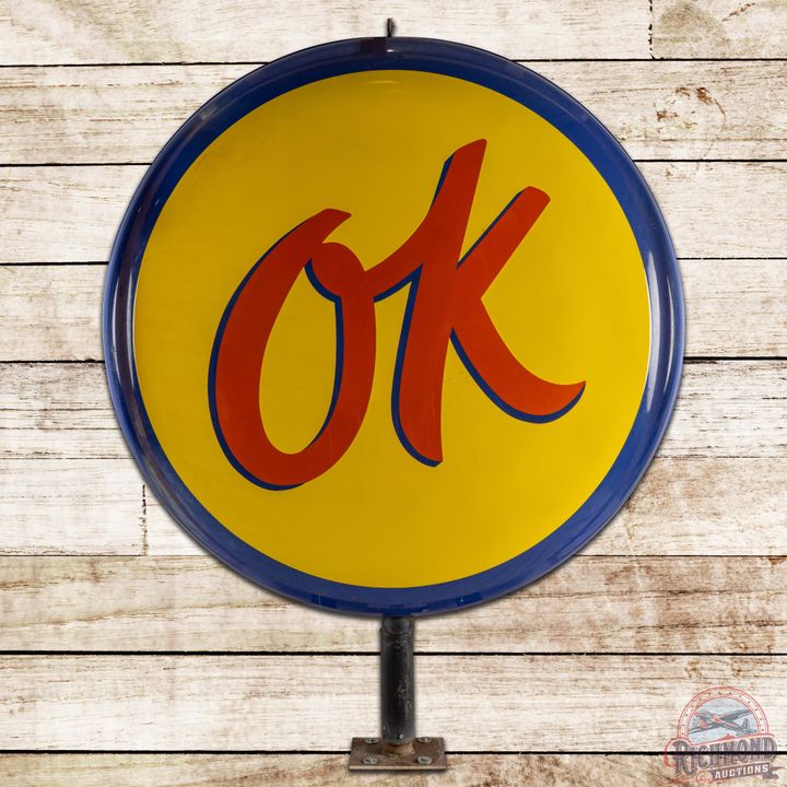 Chevrolet OK 5' Multi-piece DS Porcelain Bubble Sign