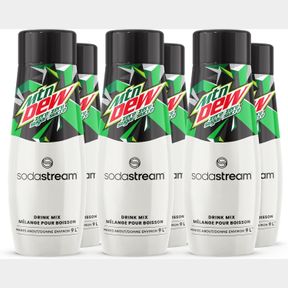 SODASTREAM MTN DEW MOUNTAIN DEW ZERO SUGAR DRINK MIX 440ML X 6 (MAKES 54L)
