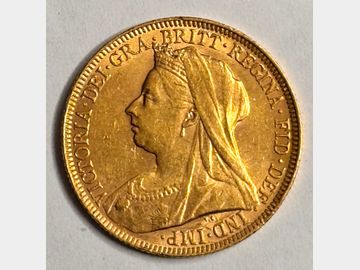 1894 VICTORIA LONDON MINT OLD HEAD GOLD SOVEREIGN