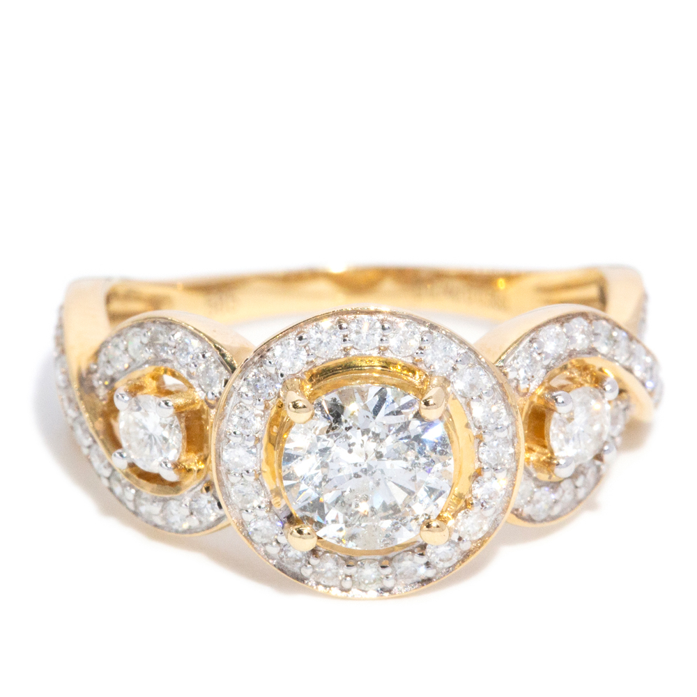 166 · 1.29 Carat Diamond 14ct Gold Ring