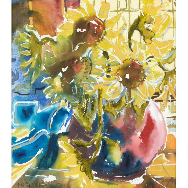 Peter O'Hagan, Sunflowers at Barry Ferguson's, Oyster Bay, Long Island, New York