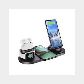 DH 6 in 1 Multi Function Charging stand for iPhone Apple Watch Airpods Wireless charger|NOT CHARGING