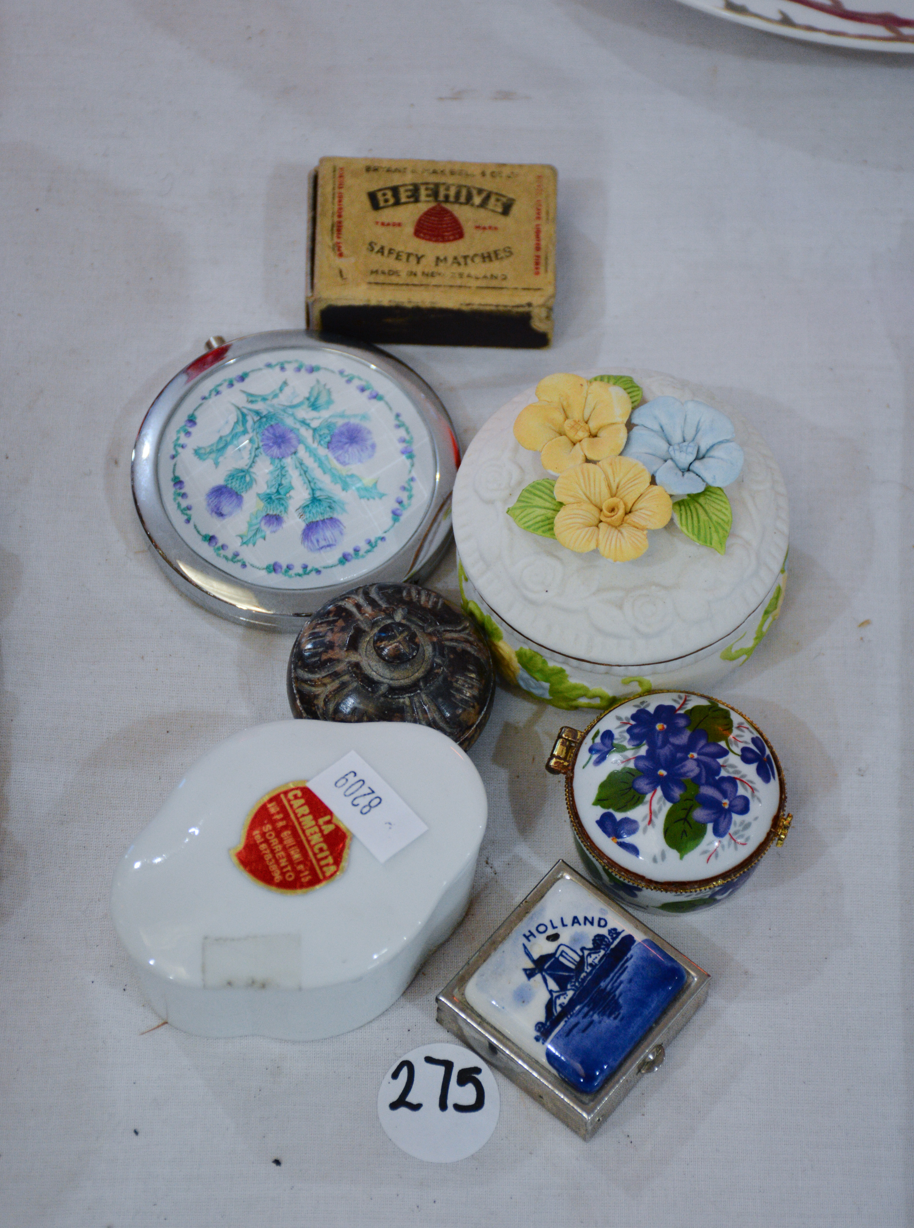 Small Lidded Collectable Containers — sold at auction in New Zealand for $5